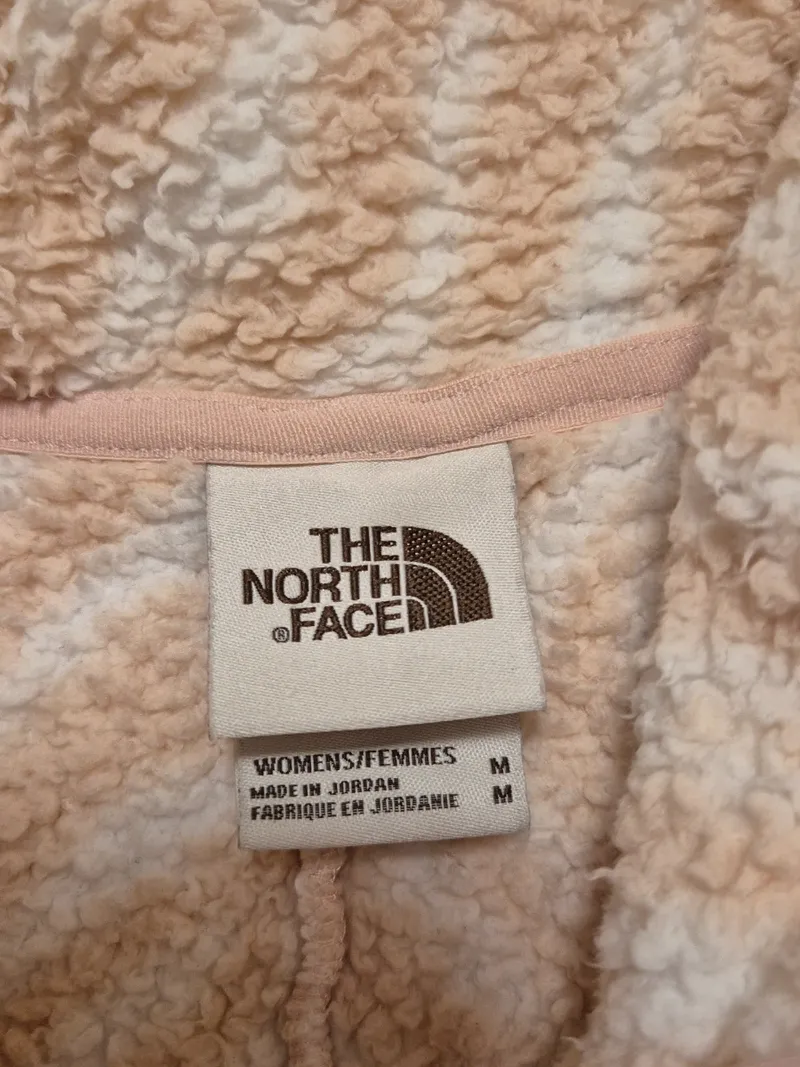 The North Face Damen Fleecejacke Gr. M Rosa Zebra-Print Sherpa Outdoor 4