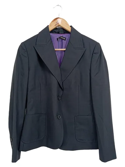 Bernd Berger Damen Sakko Blazer Gr. 38 Grau Business Elegant