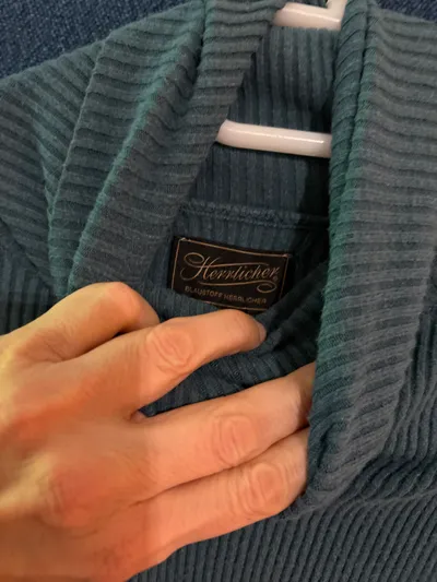 Herrlicher Rollkragenpullover Damen Gr. XS Petrol Rippstrick Viskose