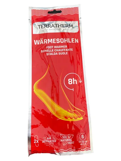 TerraTherm Wärmesohlen Einlegesohlen Gr. 36-39 Rot Praktisch Outdoor