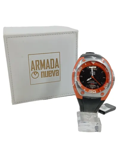 Armada Herren Armbanduhr Sportlich Schwarz Orange
