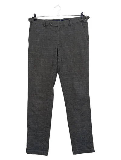 Massimo Dutti Herren Anzughose Slim Fit Gr. 48/M Grau Kariert