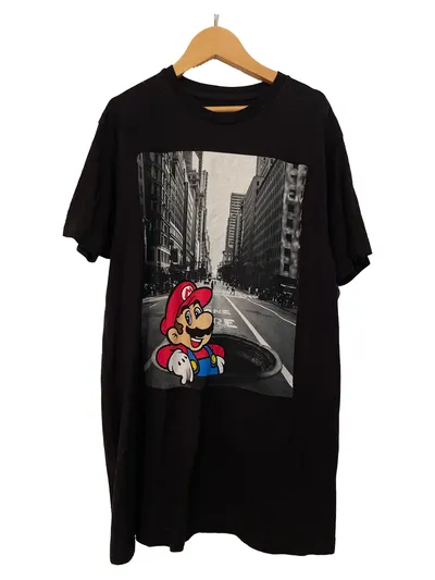 Nintendo Super Mario T-Shirt Herren Gr. M Schwarz Gaming Fanshirt