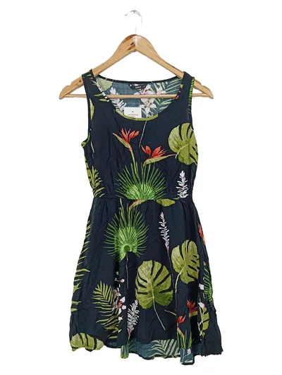 ONLY Kleid Damen Sommerkleid Gr. 34;XS Mehrfarbig Viskose Blumenmuster