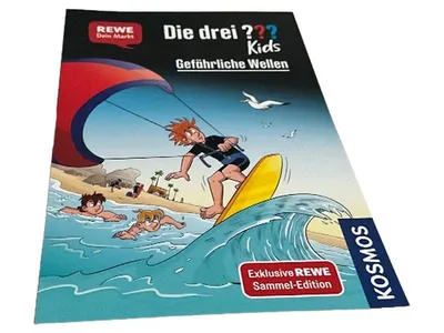 Die drei ??? Kids Gefährliche Wellen Ulf Blanck Kosmos REWE Edition Taschenbuch