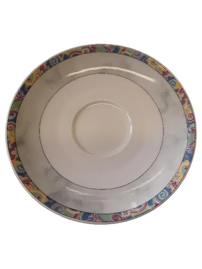 Eschenbach Porzellan Unterteller bunt Paisley 14,5cm abstrakt