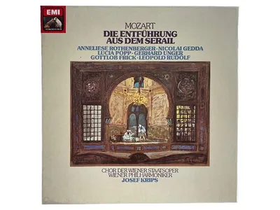 EMI Mozart Die Entführung aus dem Serail Vinyl LP Krips Wiener Philharmoniker