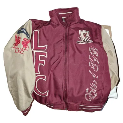 Liverpool FC Kinder Trainingsjacke Rot Gr. 146 Sportlich Polyester Logo