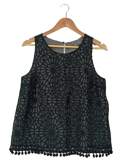 TREND BY CAPTAIN TORTUE Top Damen 38 Schwarz Casual Modern