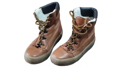 Everest Damen Stiefel Gr. 38 Braun Leder Gefüttert Winterstiefel