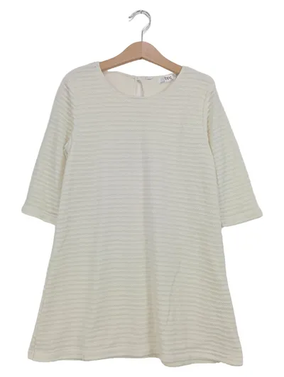 bpc Freizeitkleid Kinder Gr. 128 Beige Casual Strukturmuster