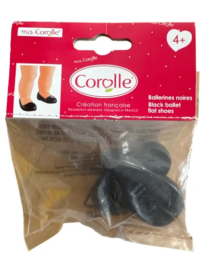 Corolle Puppenschuhe Ballerinas Schwarz Puppenzubehör Klassisch