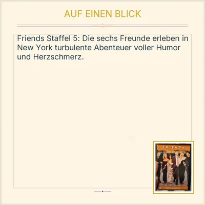 Friends Staffel 5 Episoden 19-23 DVD Jennifer Aniston Courteney Cox