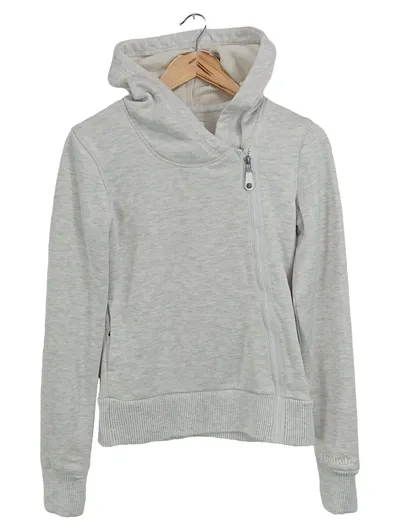 Bench Damen Sweatjacke Grau Gr. 36/S Casual Hoodie Reißverschluss