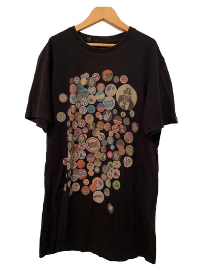 OVERKILL Herren T-Shirt Casual Schwarz Gr. 46/S mit Grafik-Print