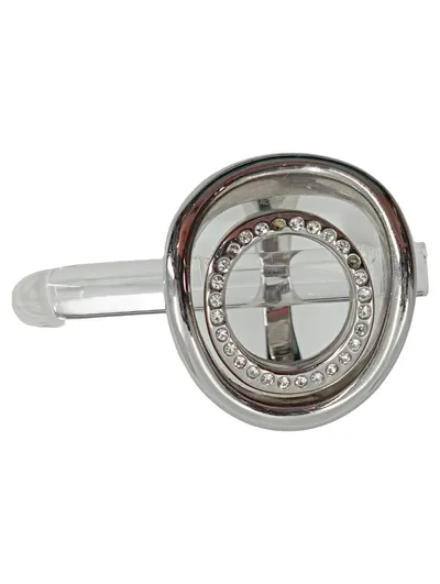 Fossil Damen Ring Elegant Silber Edelstahl Strasssteine Größe 74