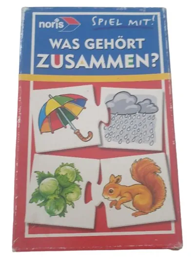 Noris Lernspiel Was gehört zusammen? Puzzle Zuordnungsspiel Kinder ab 3 Jahre