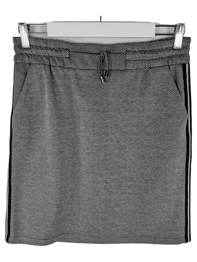 Darling Harbour Damen Sportrock Fischgrät M Grau Freizeit Midirock