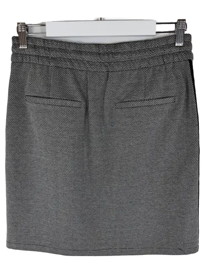 Darling Harbour Damen Sportrock Fischgrät M Grau Freizeit Midirock