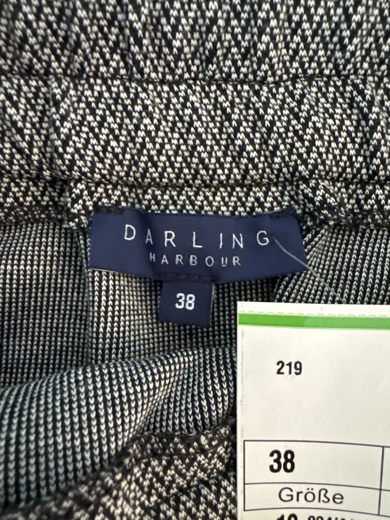 Darling Harbour Damen Sportrock Fischgrät M Grau Freizeit Midirock 5