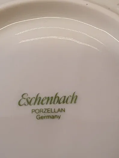 Eschenbach Porzellan Unterteller bunt Paisley 14,5cm abstrakt Kunst 2