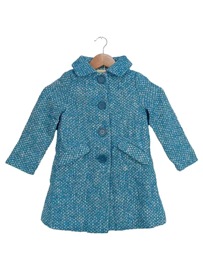 Mini Boden Mädchen Übergangsmantel Türkis Gr. 3 4