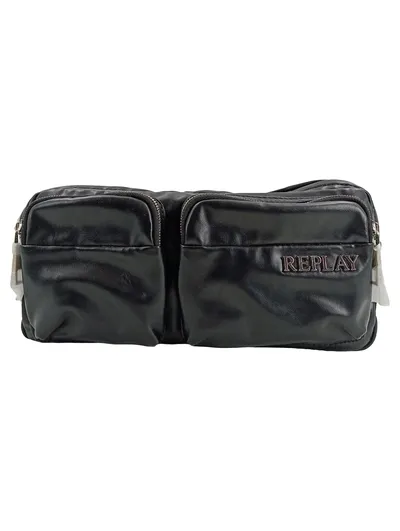 REPLAY Gürteltasche Damen Schwarz Casual Bauchtasche Hüfttasche
