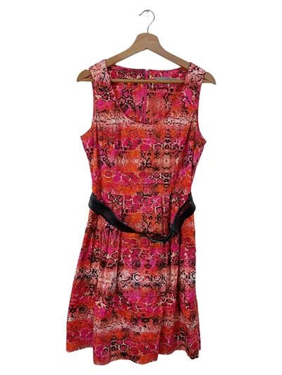 Marc New York Sommerkleid Damen Gr. 40 Mehrfarbig Modern Tierdruck