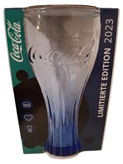 Coca-Cola Glas Limitierte Edition 2023 Blau 400ml McDonald's Sammelglas