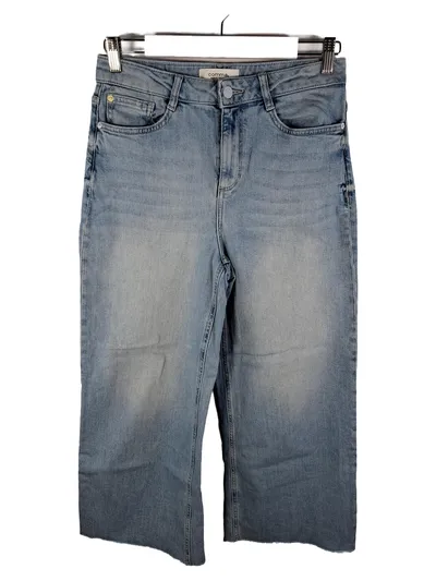 Comma Culotte Jeans Damen Blau Baumwolle Gr. W31;40;L Freizeit Casual