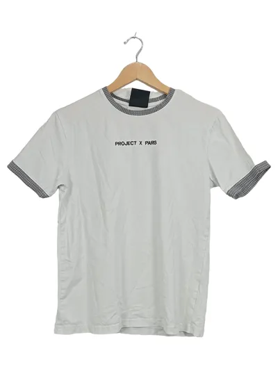 Project X Paris Herren T-Shirt Gr. XS Weiß Streetwear Logo-Print