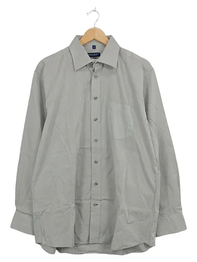Westbury Herren Business Hemd Langarm Gr. 42 Grau Baumwolle