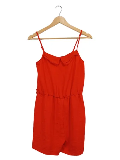 Cache Cache Damen Jumpsuit Rot Gr. 38/M Spaghetti-Träger Casual