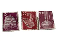 Deutsche Bundespost Briefmarken Züge Röntgengerät Brauanlage Mehrfarbig 1