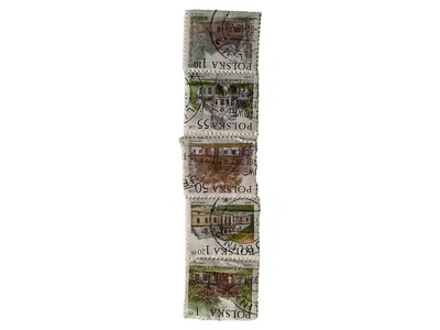 Polen Briefmarken Herrenhäuser Dwory 5 Stück gestempelt 1997-1999