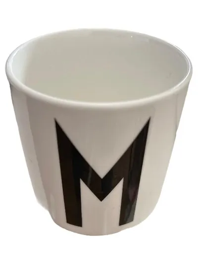 Design Letters Kaffeebecher Tasse M Weiß Keramik Modern