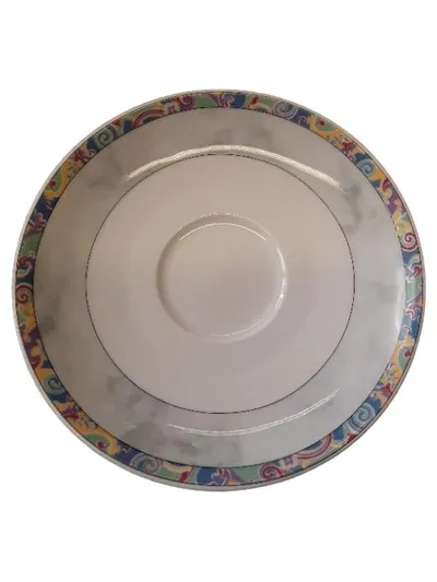 Eschenbach Porzellan Unterteller bunt abstrakt 14,5 cm