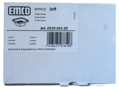EMCO Loft Seifenhalter Seifenschale Transparent Kunststoff Bad Accessoire