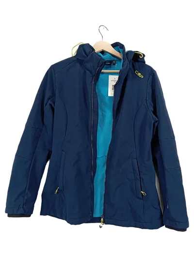 CMP Damen Softshelljacke Gr. S/36 Blau Fleece gefüttert Outdoor