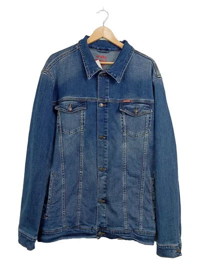 Carrera Jeansjacke Herren 3XL Blau Denim Jacke Übergangsjacke