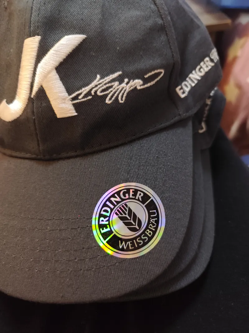 Erdinger Weissbräu JK Fan Basecap Kappe Grau mit Hologramm NEU 2