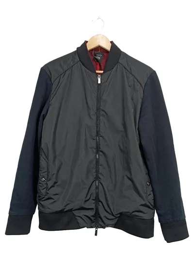 HUGO BOSS Porsche Herren Bomberjacke Gr. M Grau Gefüttert