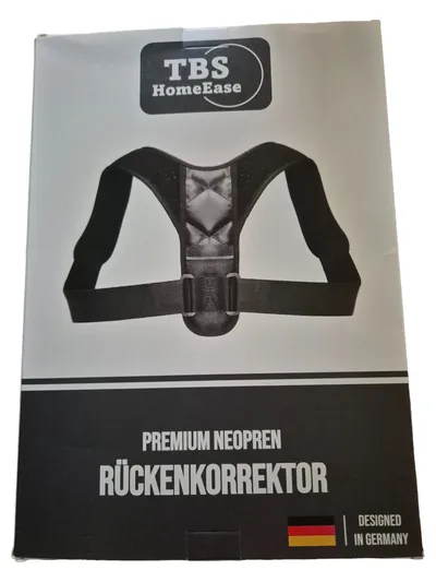 TBS HomeEase Rückenkorrektor Rücken Bandage Haltungskorrektur Schwarz UNI