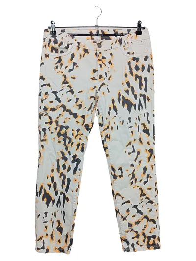 Marc Cain Damen Stoffhose Gr. 42 Mehrfarbig Animal-Print Leo