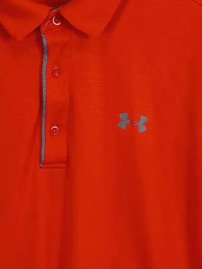 Under Armour Herren Polo Shirt Orange Gr. XL Sportlich Golf Tennis
