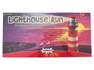 Amigo Lighthouse Run Brettspiel Familienspiel Jim Harmon Regatta Leuchttürme