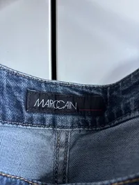 Marc Cain Damen Jeans Bootcut Schlaghose Blau Gr. 36 Denim 2