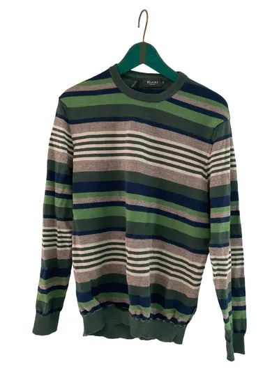 Maerz Herren Pullover gestreift Mehrfarbig Gr. 56 Wolle Casual