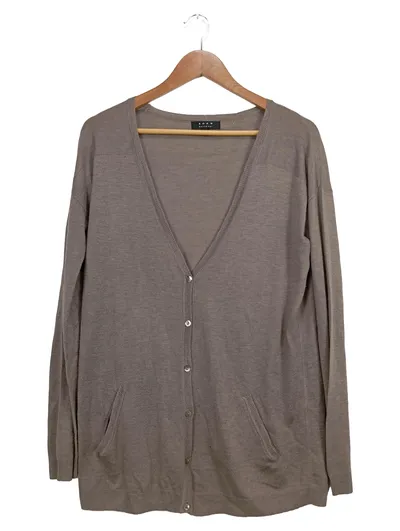 Koan Strickjacke Damen Gr. 38/M Braun Casual Viskose Cardigan