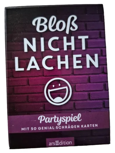 arsEdition Bloß Nicht Lachen Partyspiel mit 50 genial schrägen Karten